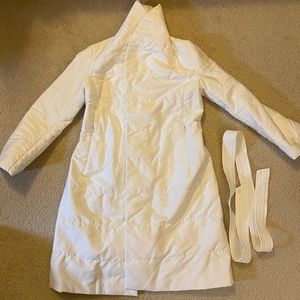 White “light fill” puffer jacket. White jacket